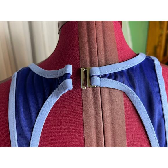 Miraclesuit one piece swimsuit striped blue - Picture 7 of 10